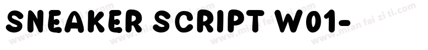 Sneaker Script W01字体转换